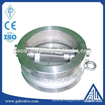 stainless steel double flap check valve